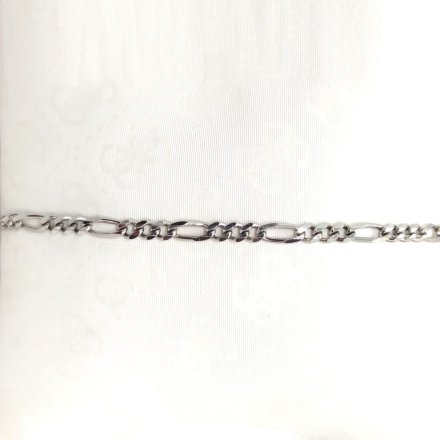 Srebrna bransoletka męska figaro GR29 • Srebro 925