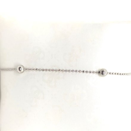 Srebrna bransoletka z kuleczkami GR21 • Srebro 925