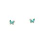 Srebrne kolczyki dla dzieci motylek GR15 • Srebro 925