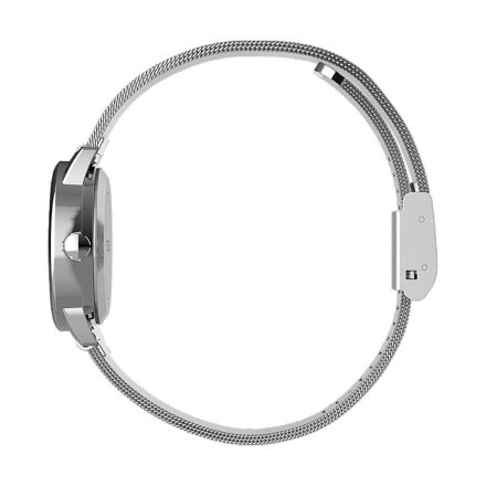 Srebrny zegarek Timex Easy Reader z bransoletką TW2U07900