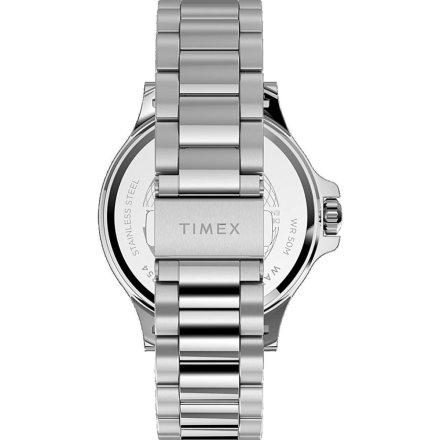 Męski zegarek Timex  Expedition Military Navi srebrny z bransoletką TW2U13200