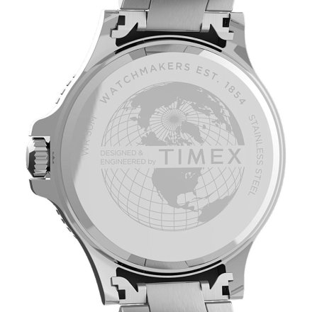 Męski zegarek Timex  Expedition Military Navi srebrny z bransoletką TW2U13200