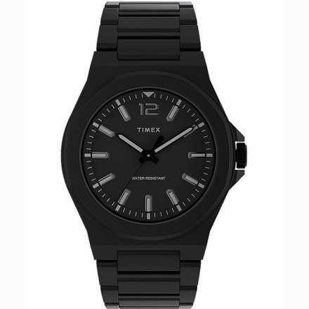 Męski zegarek Timex Essex Avenue czarny z bransoletką TW2U42300