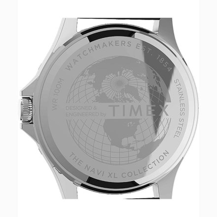 Męski zegarek Timex  Navi XL srebrny z paskiem TW2U55700