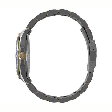 Męski zegarek Timex City Harborside Coast złoty z bransoletką TW2U71800