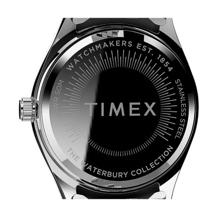 Srebrny zegarek Timex Waterbury Legacy Boyfriend z bransoletką TW2U78700