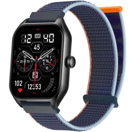Granatowy smartwatch z funkcją rozmowy Rubicon RNCF03 SMARUB202