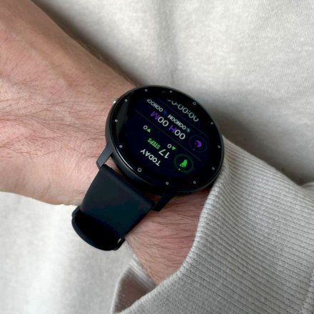 Czarny smartwatch z pomiarem ciśnienia Rubicon RNCF01 SMARUB198
