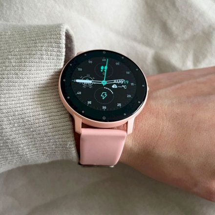 Różowy smartwatch z pomiarem ciśnienia Rubicon RNCF01 SMARUB199