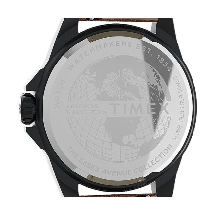 Męski zegarek Timex Essex Avenue szaro-brązowy TW2U82200