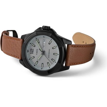 Męski zegarek Timex Essex Avenue szaro-brązowy TW2U82200