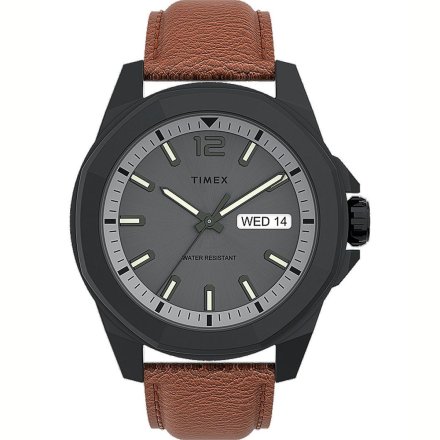 Męski zegarek Timex Essex Avenue szaro-brązowy TW2U82200