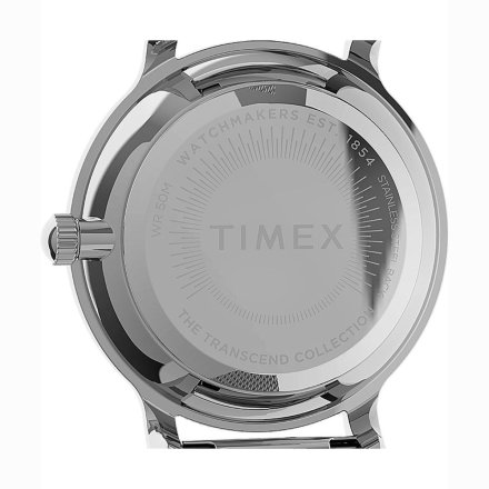 Srebrny zegarek Timex Transcend  z bransoletką TW2U86700