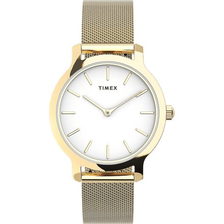 Złoty zegarek Timex Transcend  z bransoletką TW2U86800