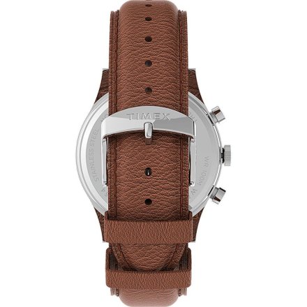 Męski zegarek Timex Waterbury Traditional Chronograph srebrny TW2U90700