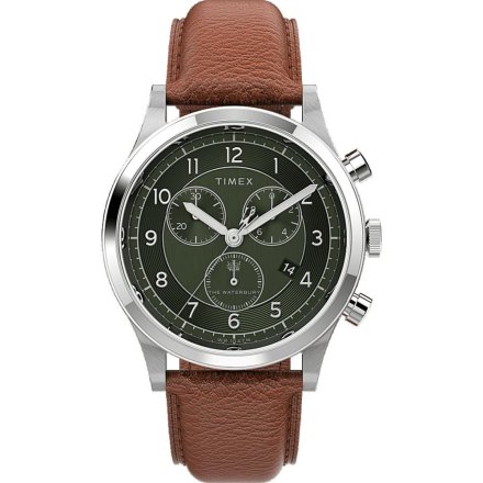 Męski zegarek Timex Waterbury Traditional Chronograph srebrny TW2U90700