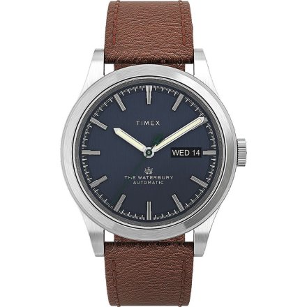 Męski zegarek Timex Waterbury Traditional Automatic srebrny TW2U91000