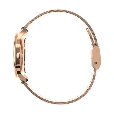 Różowozłoty zegarek Timex City z bransoletką TW2V01400