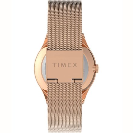 Różowozłoty zegarek Timex City z bransoletką TW2V01400