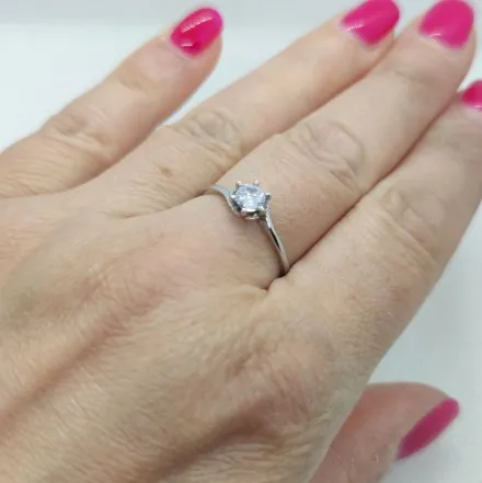 Srebrny pierścionek z cykonią GR21 • Srebro 925