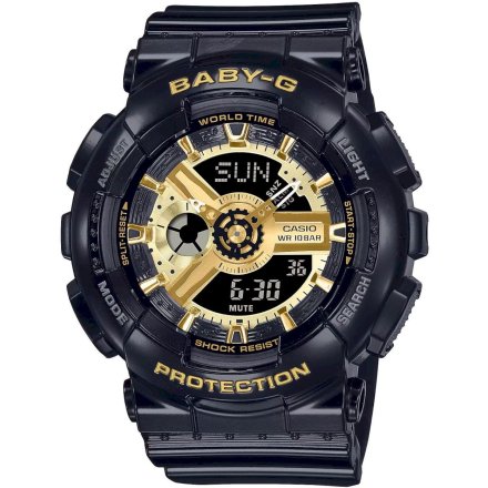 Czarno-złoty zegarek Casio Baby-G analog BA-110X-1AER