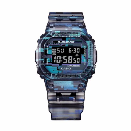 Kolorowy zegarek Casio G-SHOCK Glitch DW-5600NN-1ER