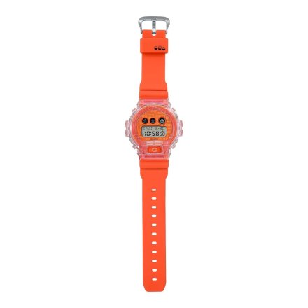 Pomarańczowy zegarek Casio G-SHOCK DW-6900GL-4ER