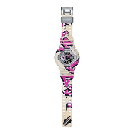 Beżowy zegarek Casio G-SHOCK Graffiti Street Spirit GA-110SS-1AER