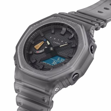 Szary zegarek Casio G-SHOCK FUTUR GA-2100FT-8AER