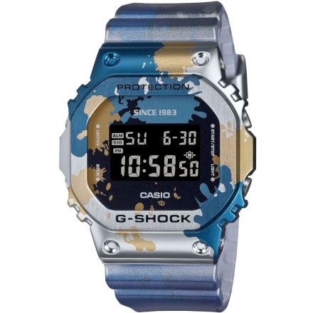 Srebrny zegarek Casio G-SHOCK Graffiti Street Spirit GM-5600SS-1ER