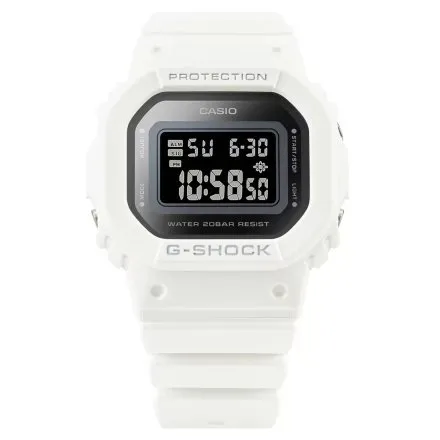Biały zegarek Casio G-SHOCK prostokątny GMD-S5600-7ER
