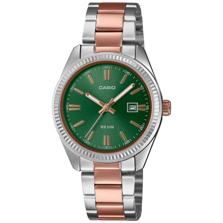 Zegarek Damski Casio Classic z dwukolorową bransoletą LTP-1302PRG-3AVEF