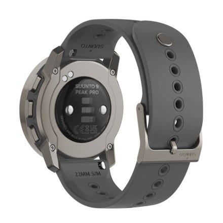 SUUNTO 9 PEAK PRO TITANIUM SLATE SS050809000​ szary zegarek sportowy