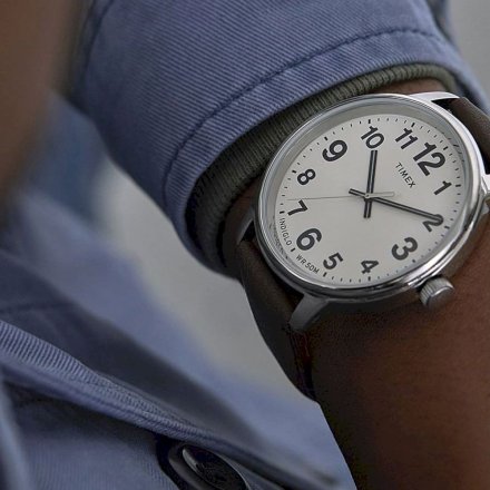 Męski zegarek Timex Easy Reader Bold srebrny TW2V21200