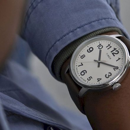 Męski zegarek Timex Easy Reader Bold srebrny TW2V21300