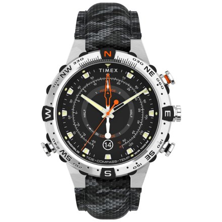 Męski zegarek Timex Allied Intelligent Quartz Tide Temp Compass czarny TW2V22300