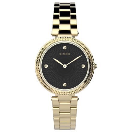 Złoty zegarek Timex City z bransoletką TW2V24100