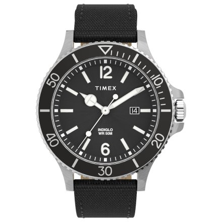 Męski zegarek Timex Harborside Indiglo srebrny TW2V27000