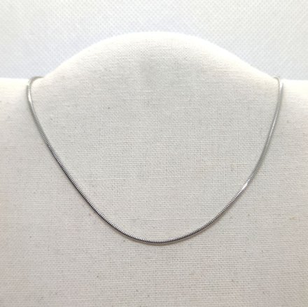 Srebrny łańcuszek linka (żmijka) 45cm GR45 • Srebro 925