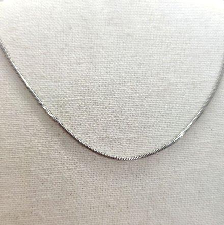 Srebrny łańcuszek linka (żmijka) 45cm GR45 • Srebro 925