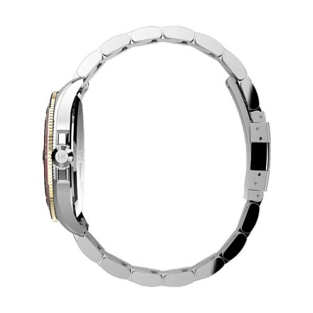 Męski zegarek Timex City Harborside Coast srebrny z bransoletką TW2V27400
