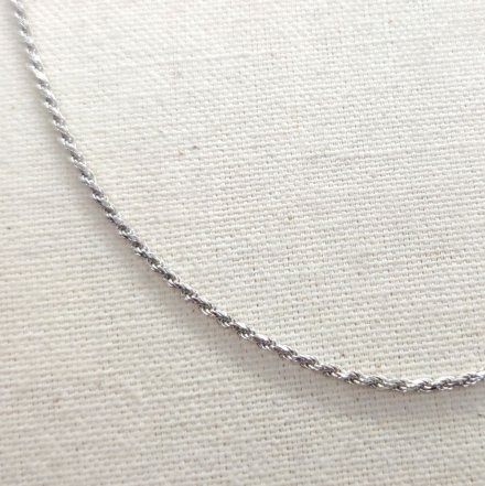 Srebrny łańcuszek korda(kordel) 55cm GR56 • Srebro 925