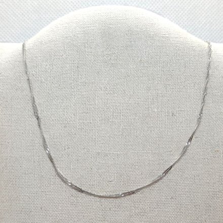 Srebrny łańcuszek cienki singapur 45cm GR22 • Srebro 925