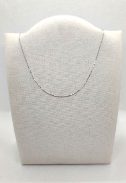 Srebrny łańcuszek cienki żmijka (linka) 45cm GR33 • Srebro 925