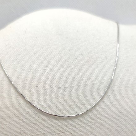 Srebrny łańcuszek cienki żmijka (linka) 45cm GR33 • Srebro 925