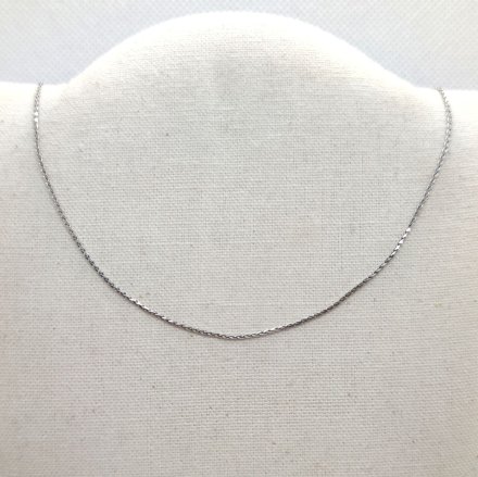 Srebrny łańcuszek lisi ogon 50cm GR19 • Srebro 925