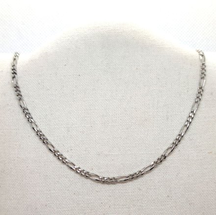 Srebrny łańcuszek męski figaro 50cm GR71 • Srebro 925