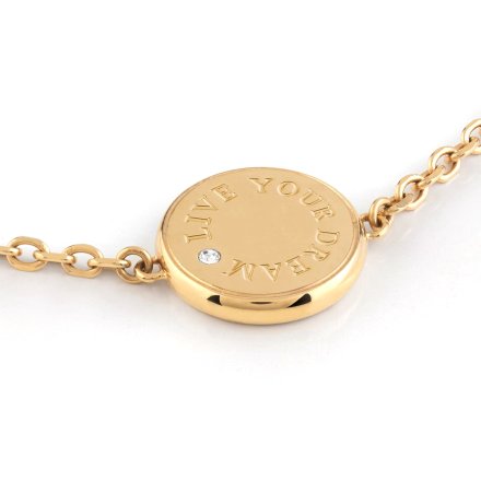 Złota bransoletka Guess z kryształami DREAMING GUESS JUBB03125JW (L)