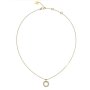 Złoty naszyjnik Guess wisiorek z monetą CIRCLE LIGHTS JUBN03159JW