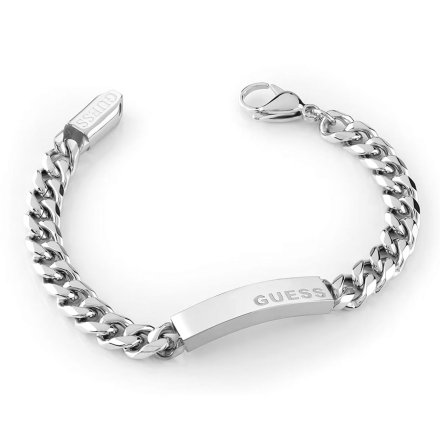 Męska srebrna bransoletka Guess X LOGO JUXB03004JW